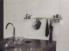 Porcelanosa Nantes Caliza 45x120cm shown in a styled room setting