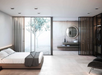 Porcelanosa Nantes Caliza L 120x120cm shown in a styled room setting