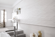 Porcelanosa Ona Blanco(4p/c) 33.299999999999997x100cm shown in a styled room setting