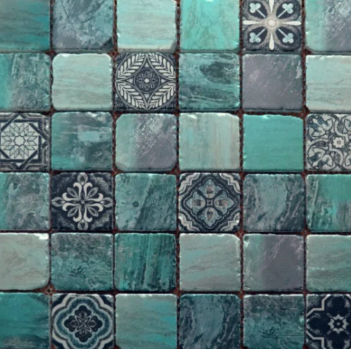 Old English Jade Mosaic 4.8x4.8cm