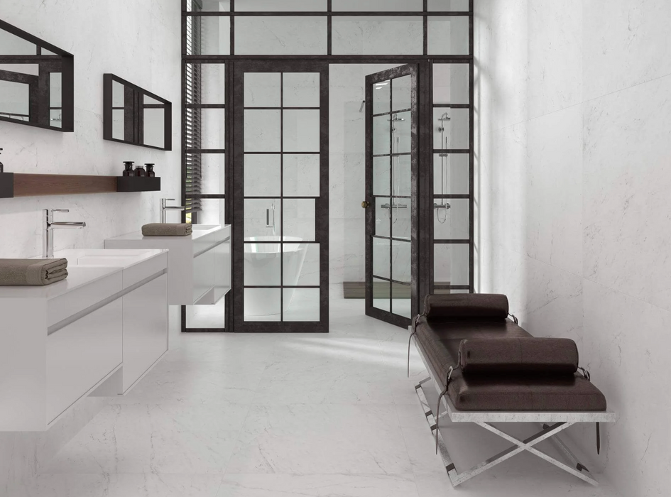 Porcelanosa Rivoli L 80x80cm shown in a styled room setting