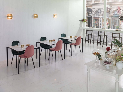 Porcelanosa Rivoli L 80x80cm shown in a styled room setting