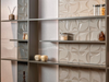 Porcelanosa Sails Earth 16x16x0.95 16x16cm shown in a styled room setting