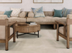 Porcelanosa Santorini Bone L 120x120cm shown in a styled room setting