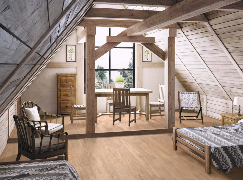 Porcelanosa Smart Tanzania Almond(48c/p) 22x90cm shown in a styled room setting