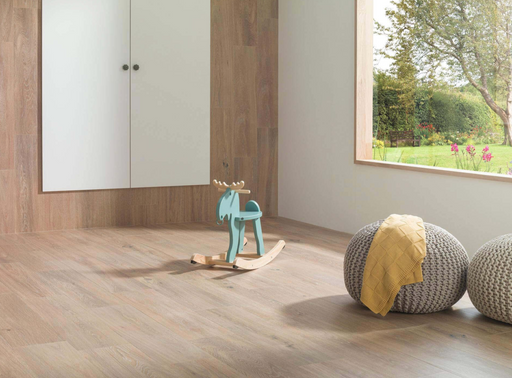 Porcelanosa Smart Tanzania Almond(48c/p) 22x90cm shown in a styled room setting