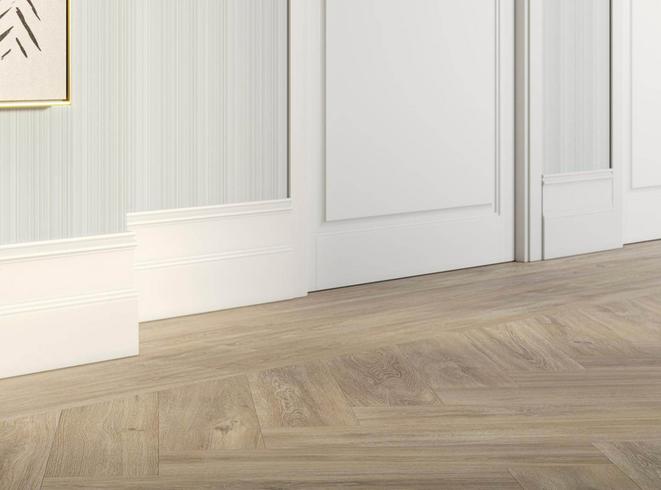 Porcelanosa Smart Tanzania Nut(48c/p) 22x90cm shown in a styled room setting