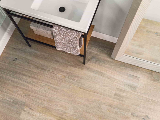 Porcelanosa Smart Tanzania Nut(48c/p) 22x90cm shown in a styled room setting