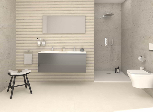 Porcelanosa Spiga Durango 59.6x150cm shown in a styled room setting