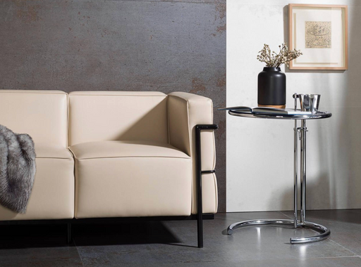 Porcelanosa Steel Bone L 120x120cm shown in a styled room setting