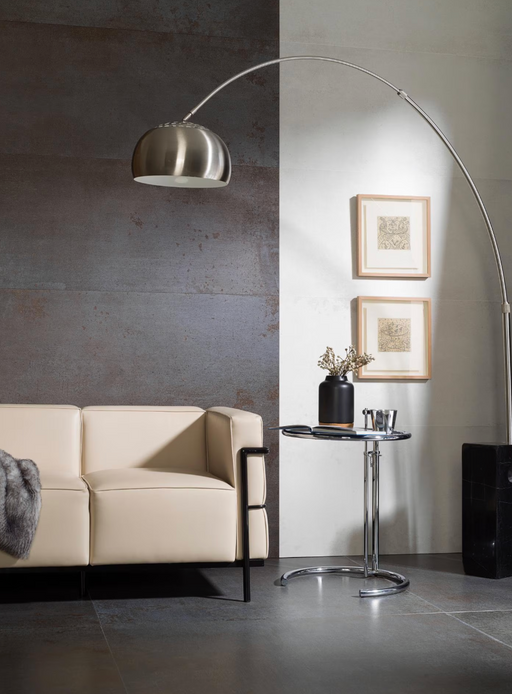 Porcelanosa Steel Bone L 59.6x59.6cm shown in a styled room setting