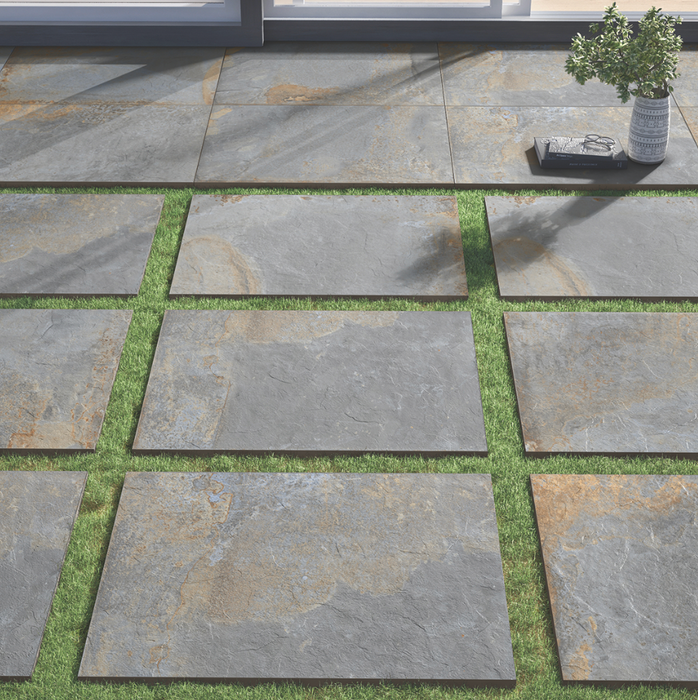 Lifescape Gold Blue Outdoor Porcelain Paving Slab 60x90cm 2cm R11