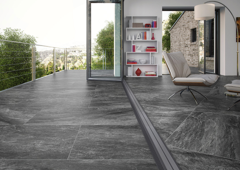 Lifescape Equinox Anthracite Outdoor Porcelain Paving Slab 60x90cm 2cm R10