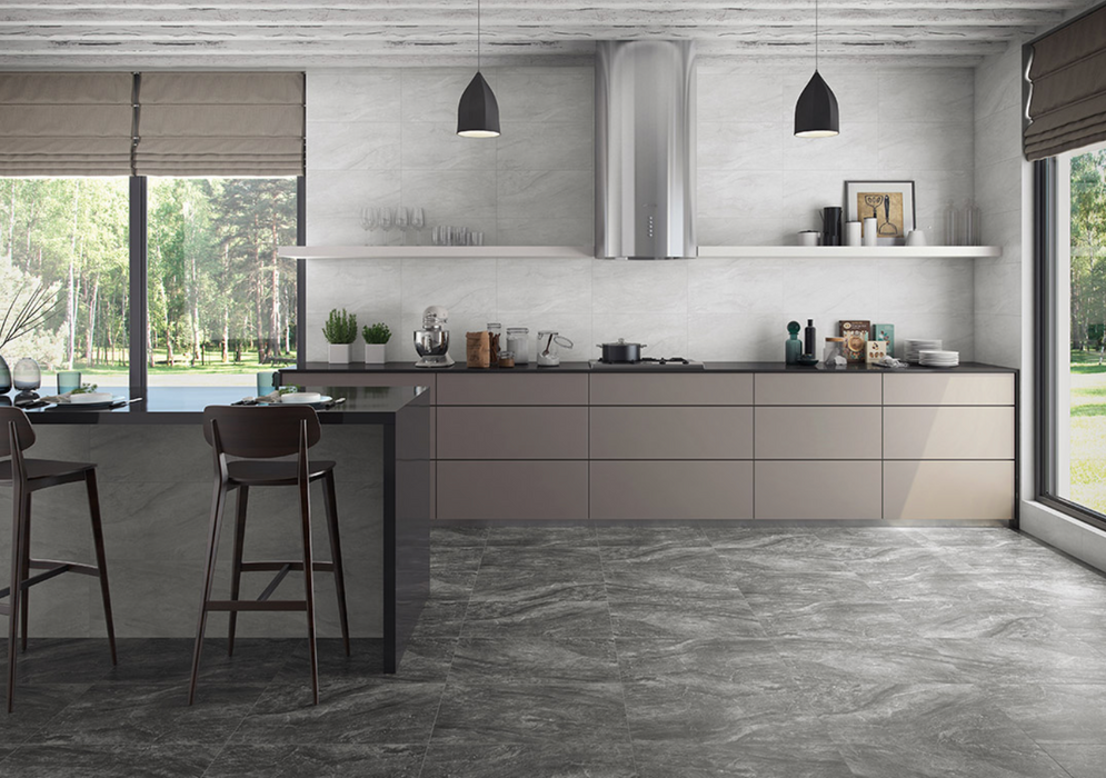 Lifescape Equinox Anthracite Outdoor Porcelain Paving Slab 60x90cm 2cm R10
