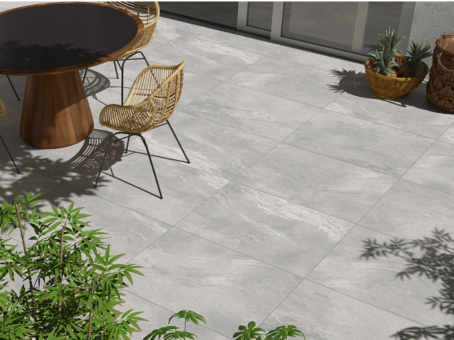 Lifescape Esprit Rock Grey Outdoor Porcelain Paving Slab 60x90cm 2cm R11