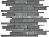 Strata Midnight Stone Mosaic 30x30cm