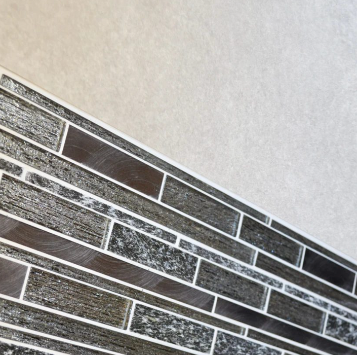 Strata Midnight Stone Mosaic 30x30cm image 3