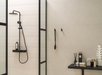 Porcelanosa Terra Bone 59.6x150cm shown in a styled room setting
