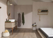 Porcelanosa Treccia Natural 59.6x150cm shown in a styled room setting