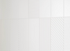 Porcelanosa Trend Snow 12.35x44.3x0.85 10x44.3cm shown in a styled room setting