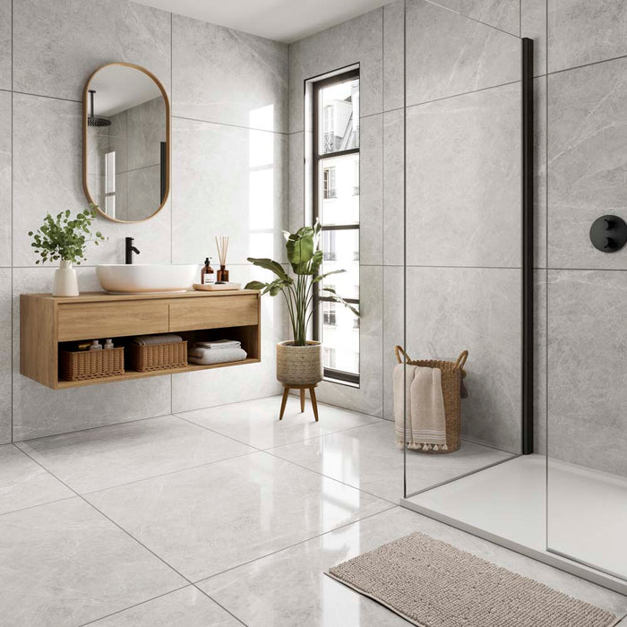 Amalfi Pearl Polished Glazed Porcelain Wall & Floor – 90x90cm