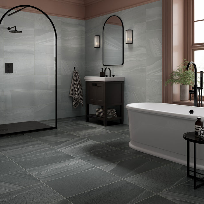 Kensington Dark Grey Matt Glazed Porcelain – 30x60cm - product image 6