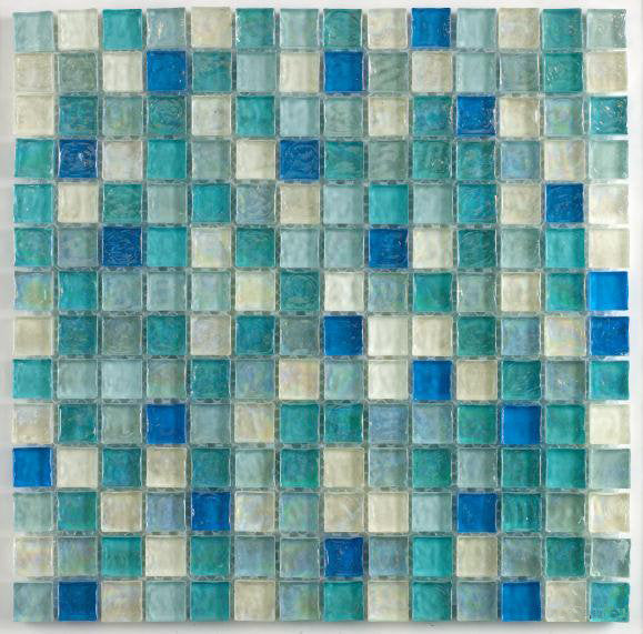 Lunessa Pearl Aqua Glass Mosaic – 2.3x2.3cm
