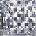 Dalston Glass/Metal Mix Modular Mosaic – 30x30cm - product image 2