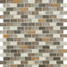 Exmoor York Beige Glass/Stone/ Metal Mix Mini Brick Mosaic – 1.5x3cm