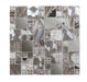Soho Silver Glass/Metal Mix Modular Mosaic – 30x30cm