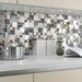 Soho Silver Glass/Metal Mix Modular Mosaic – 30x30cm - product image 2