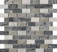 Fairfax Grey Stone/Metal Mix Brick Mosaic – 2.3x4.8cm