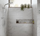 Seville White & Silver Glass/Stone Mix Mosaic – 2.3x2.3cm - product image 2