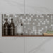 Seville White & Silver Glass/Stone Mix Mosaic – 2.3x2.3cm - product image 3