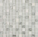 Seville White & Silver Glass/Stone Mix Mosaic – 2.3x2.3cm