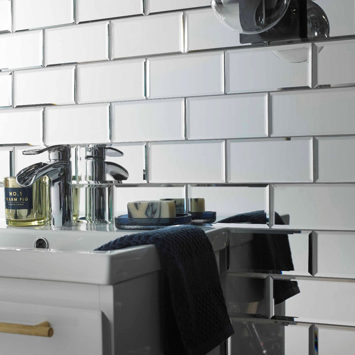 Bayswater Bevel Mirror Brick Mosaic – 7.5x15cm - product image 2