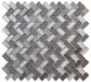 Knightsbridge Grey Herringbone Glass/Mirror Mosaic – 1.5x3cm - product image 2
