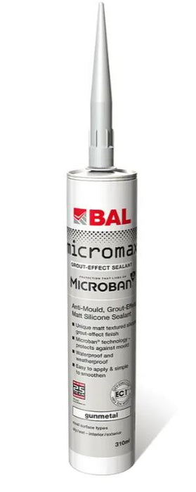 BAL Micromax Grout-Effect Sealant Gunmetal 310ml