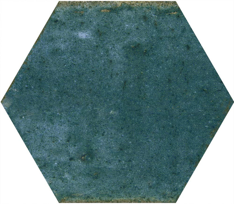 Sandringham Blue Hexagon Gloss Ceramic Wall – 15x17.3cm - product image 7