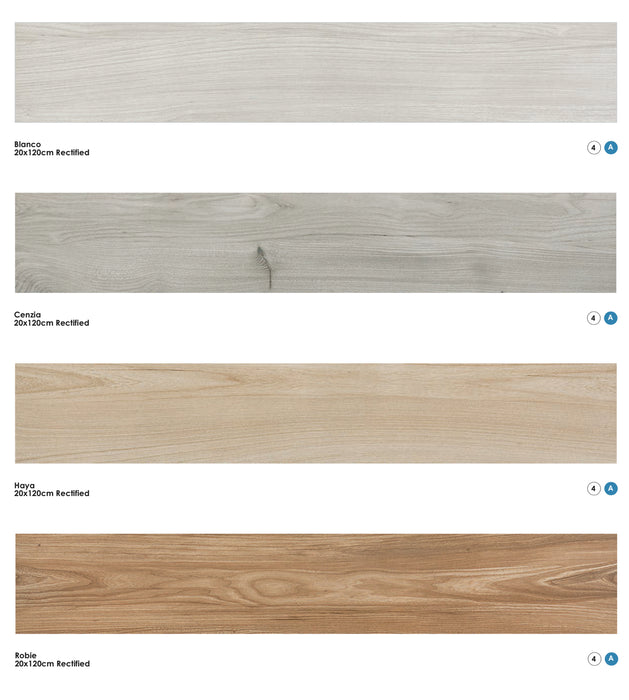 Aire Tile Range - Wood effect - 20cm x 120cm