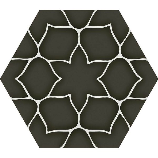 £64.99M2 Kerala Hexagon Charcoal Tile