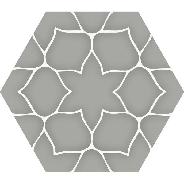 £64.99M2 Kerala Hexagon Grey Tile