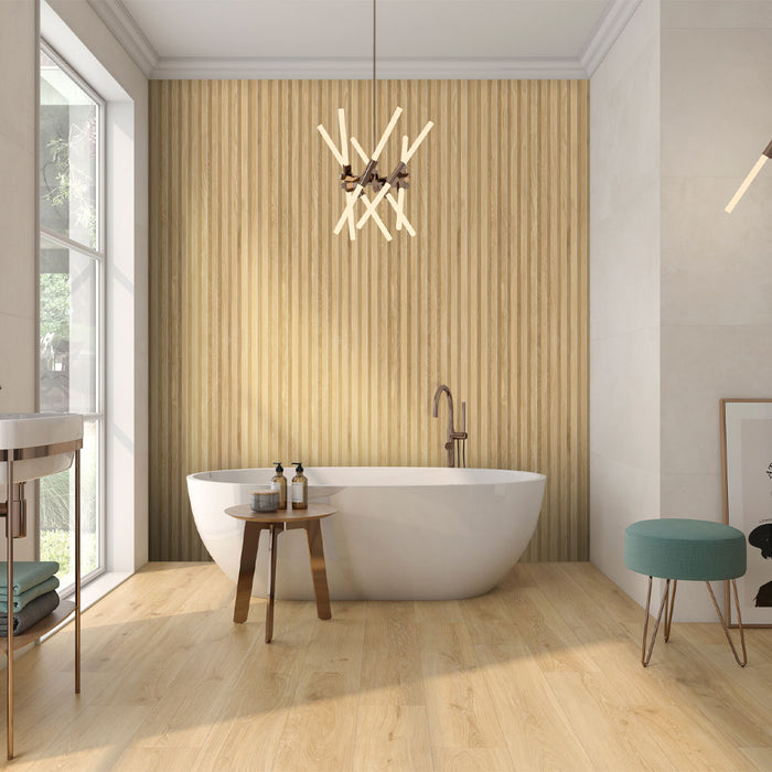 Rovelle Light Oak Panel D√©cor Porcelain Wall – 60x120cm - product image 3