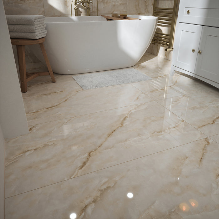 Galvera Pearl Polished Glazed Porcelain Wall & Floor – 60x120cm - product image 3
