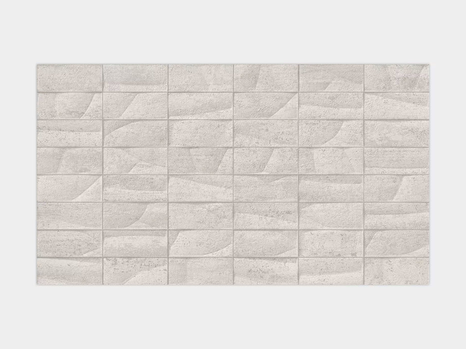 Porcelanosa Mosaico Nantes Acero Décor - 33.3x59.2cm Wall Tiles