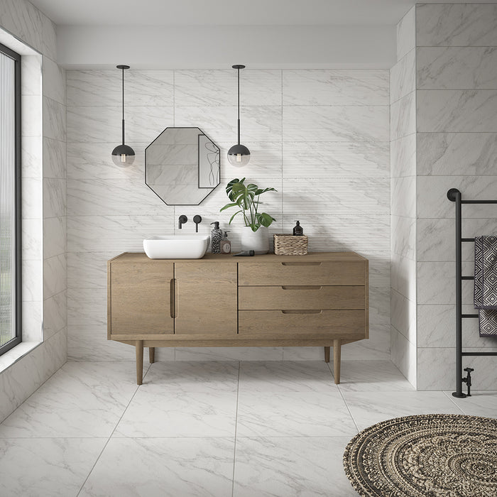 Bromley White Matt Porcelain Wall & Floor – 60x60cm - product image 4
