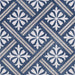 Clifton Navy Blue Matt Patterned Vitrified Ceramic – 33.5x33.5cm - product image 7