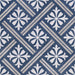 Clifton Navy Blue Matt Patterned Vitrified Ceramic – 33.5x33.5cm - product image 8
