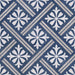 Clifton Navy Blue Matt Patterned Vitrified Ceramic – 33.5x33.5cm - product image 9