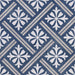 Clifton Navy Blue Matt Patterned Vitrified Ceramic – 33.5x33.5cm - product image 10